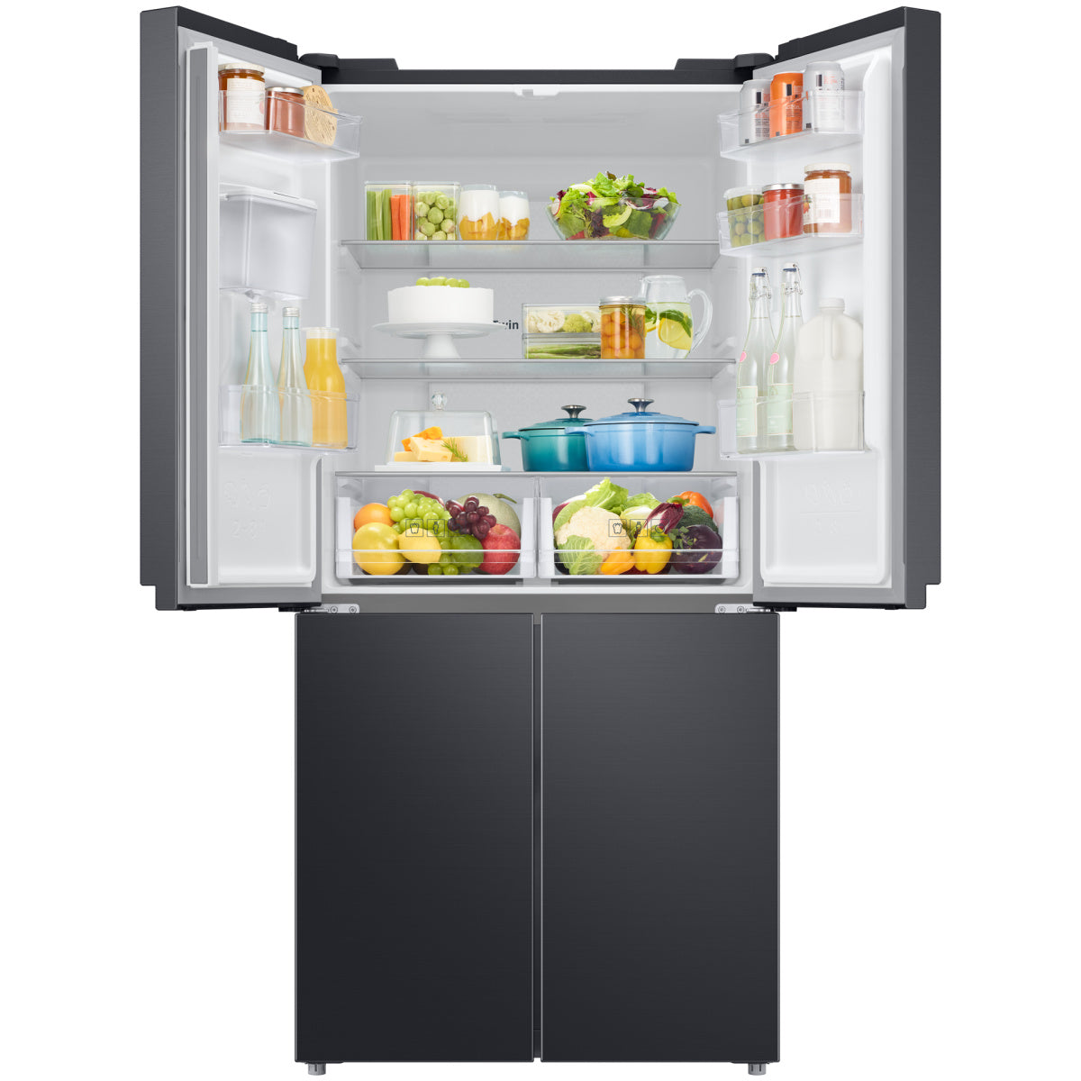 Samsung French Door Refrigerator 466L With Twin Cooling (RF48A4010B4/LV)