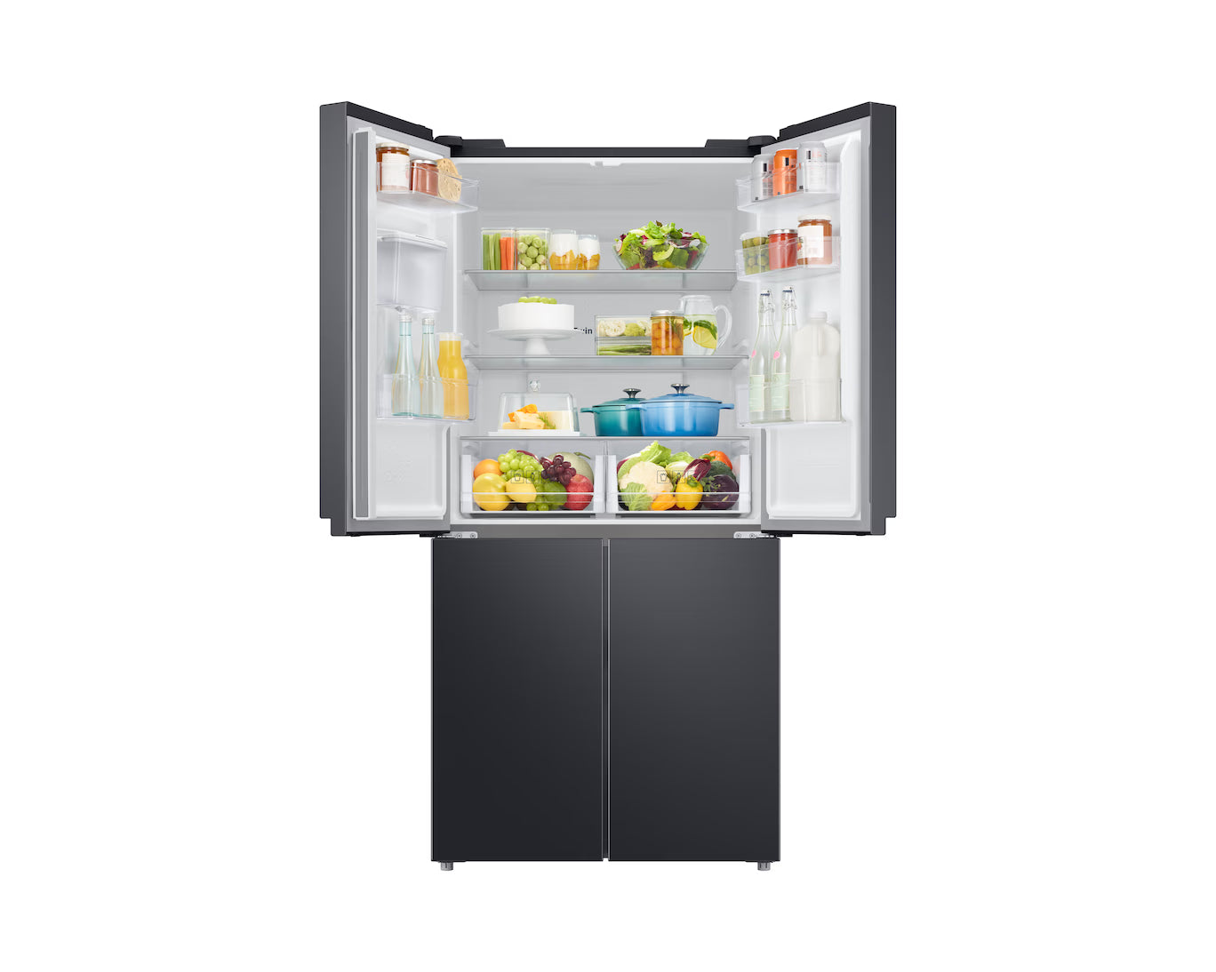 Samsung Four Doors Refrigerator - French Door Refrigerator, 466L Net Capacity - (RF48A401084)