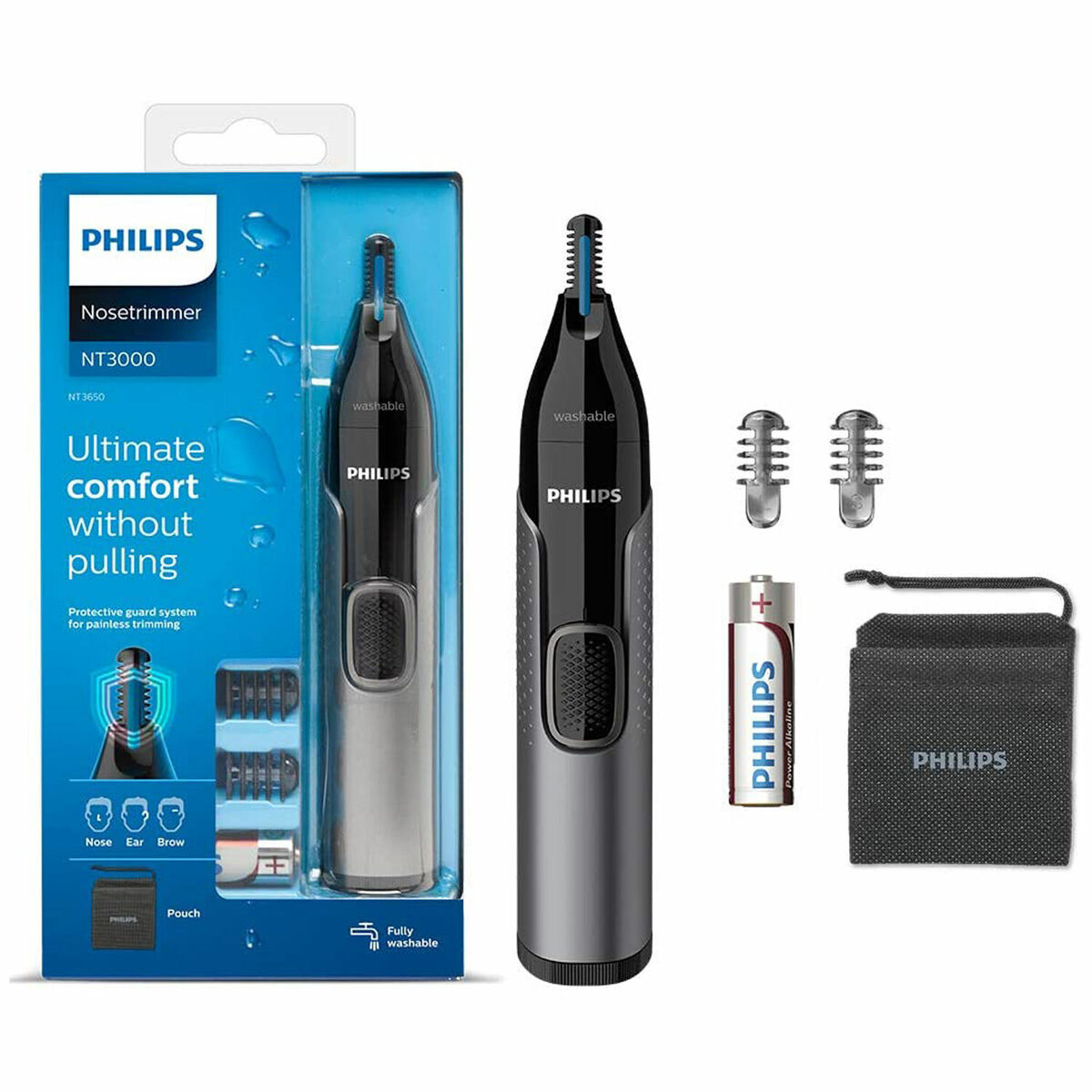 Philips Nose Ear & Eyebrow Trimmer (NT3650/16)