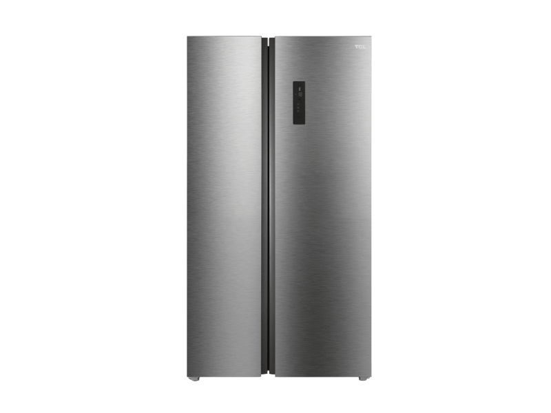 TCL Silver Two-Door Side-by-Side Refrigerator – 607 Liter Capacity – LED Lighting