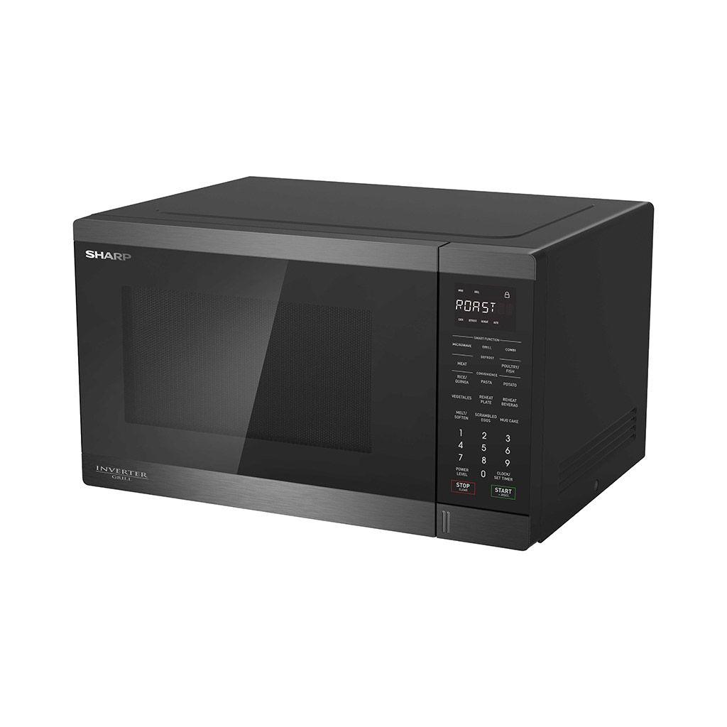 SHARP Microwave Inverter Grill 34 Liter 1100 Watt 11 Menus Black R-34GRI-BS2