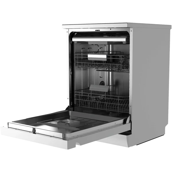 Midea Dishwasher -14 sets - 8 Programs - 3 baskets - Silver - (WQP14-W7633C(S))