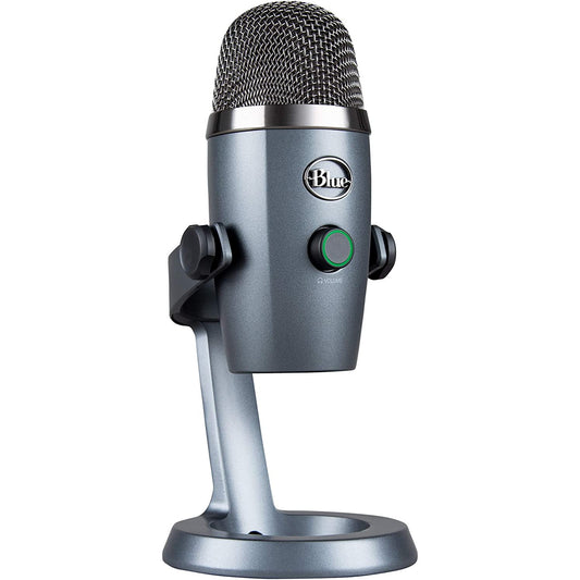 Logitech Blue Yeti USB Microphone For PC Podcast Gaming Streaming Studio Computer Mic - Gray