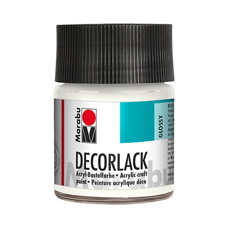 Marabu Decor Lack Glossy Acrylic Paint + Lacquer in a Jar 50ml