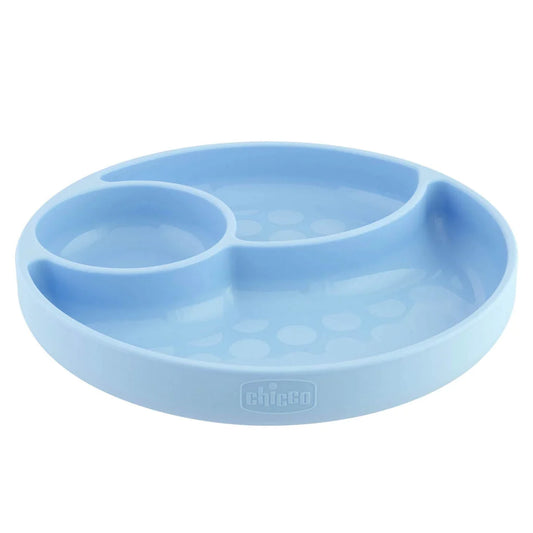 SILICONE DIVIDED PLATE TEAL 12M+
