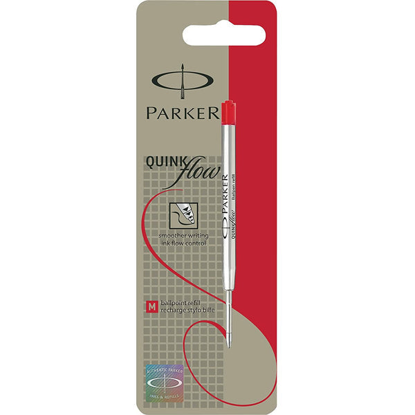 NEW Parker Quink Flow Gel Medium Tip Red Refill