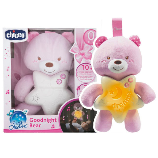 "TOY FIRST DREAMS GOODNIGHT BEAR PINK
"
