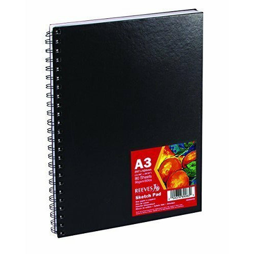 Reeves Hard Cover Sketch Book 100g - 80 Sheets