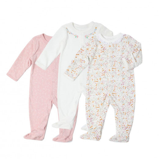 Colorland - Baby Romper 3 Pieces In One Pack - 0-3 Months