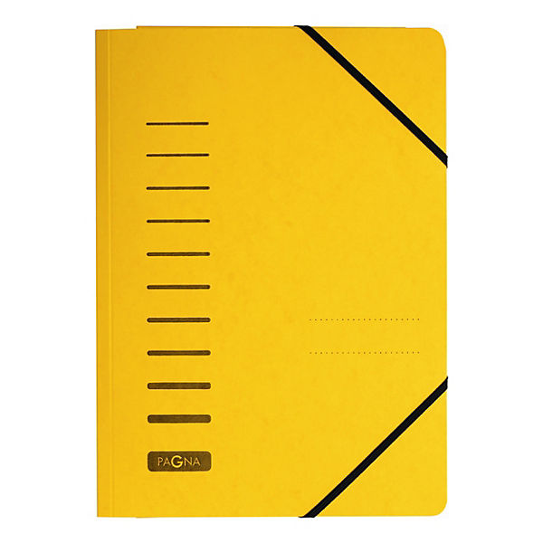 Pagna 3 Flap Carton Folder with Elastic - A4