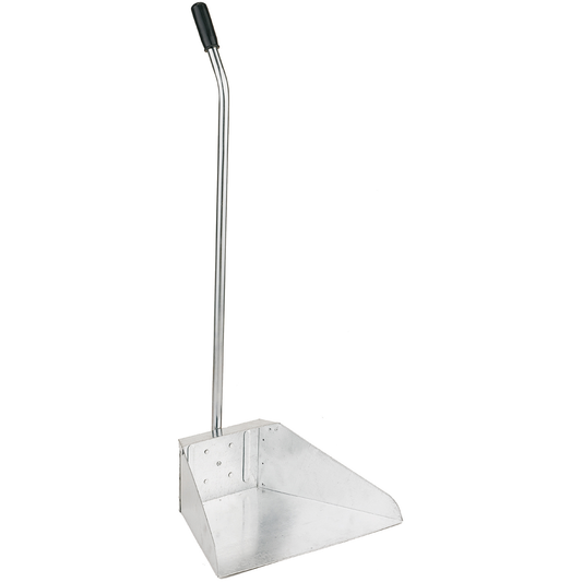 ZINC PLATED DUSTPAN WITH HANDLE  11725