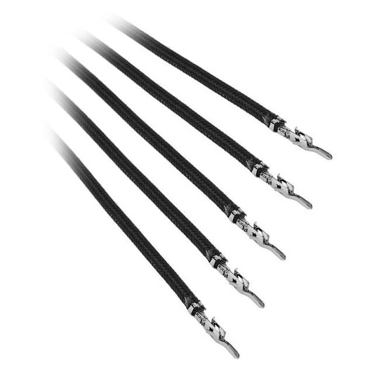 BitFenix Alchemy 2.0 5x 20cm Sleeved PSU Cable (Black)