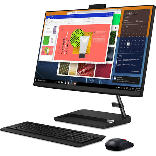 Lenovo IdeaCentre 3 All-in-One 11Gen Intel Core i5 w/ 21.5 NONE Touch (Customized) w/ Wireless Keyboard & Mouse - Black