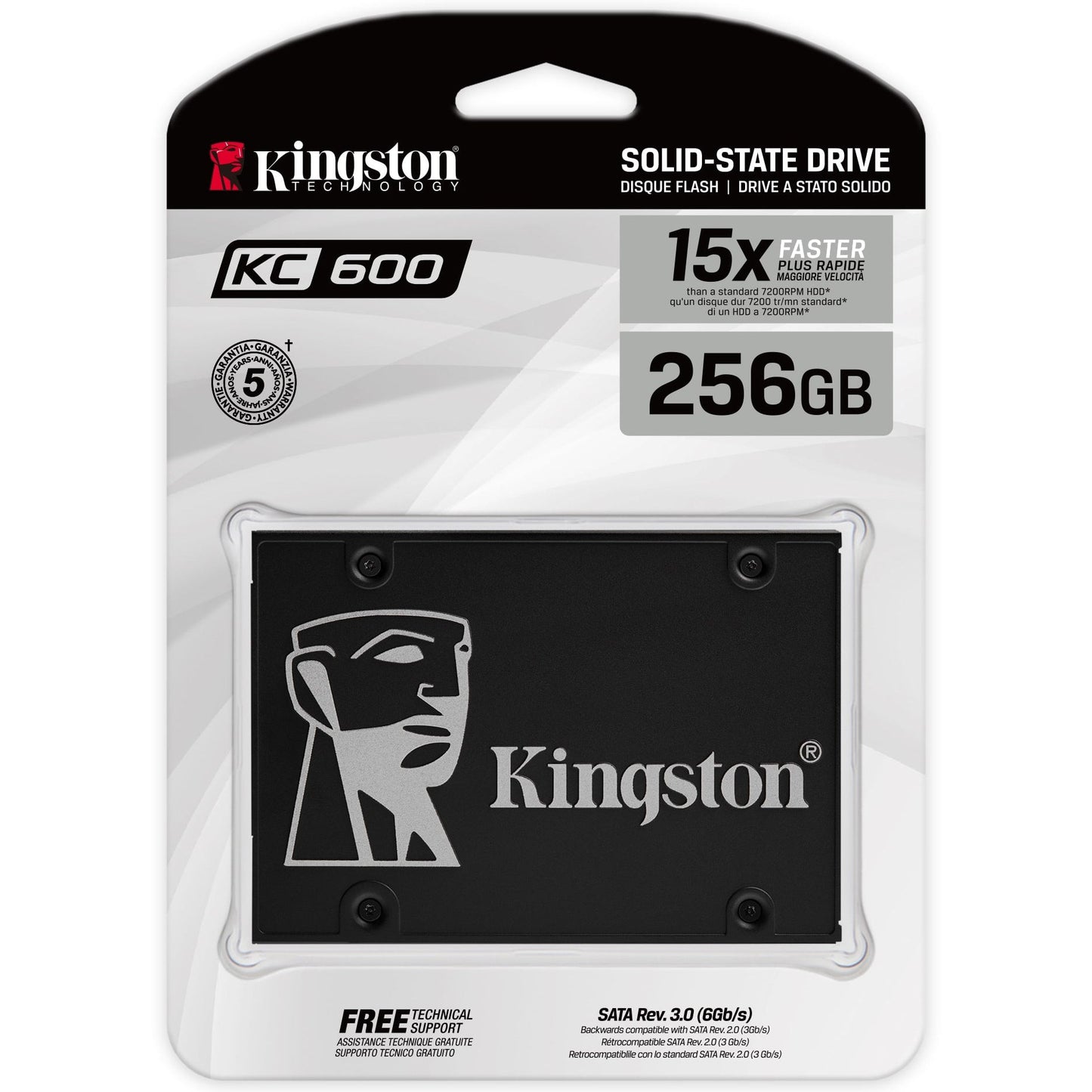 Kingston KC600 256GB SATA III Solid State Drive (SSD)