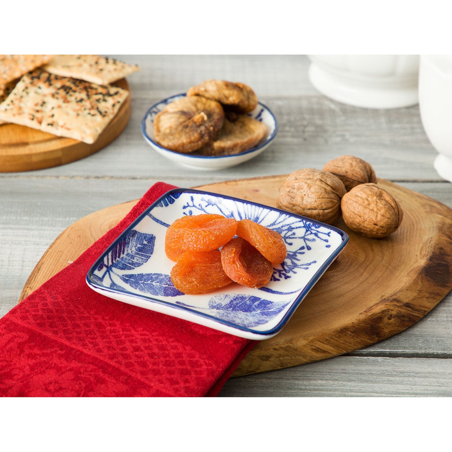 Rve Bleu Pissenlit Fleur Square Plate