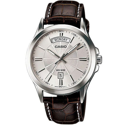 Casio, MIP-1381L-7 AVDF, Men's Watch - Brown Leather
