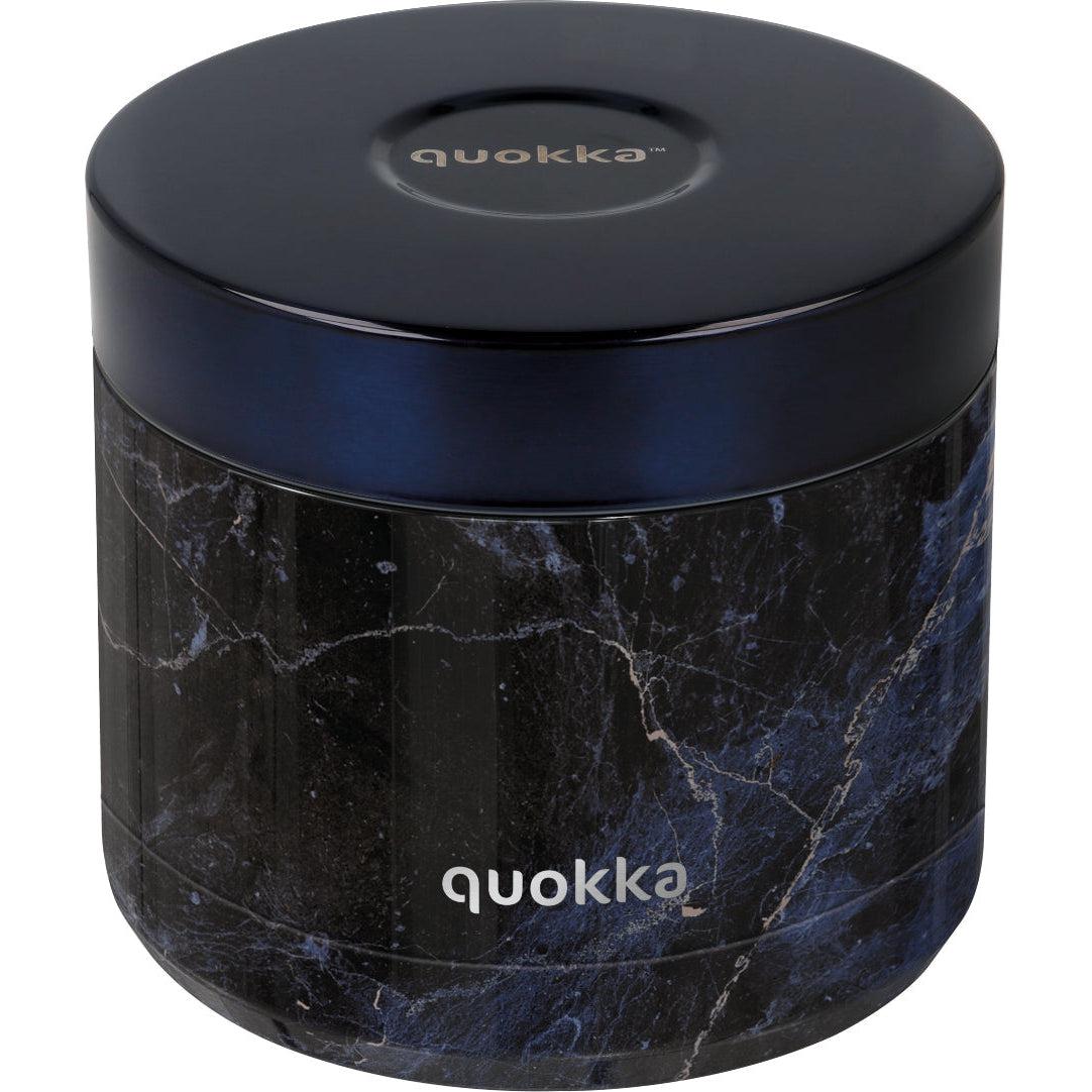 QUOKKA THERMAL SS FOOD JAR WHIM BLACK MARBLE 604 ML