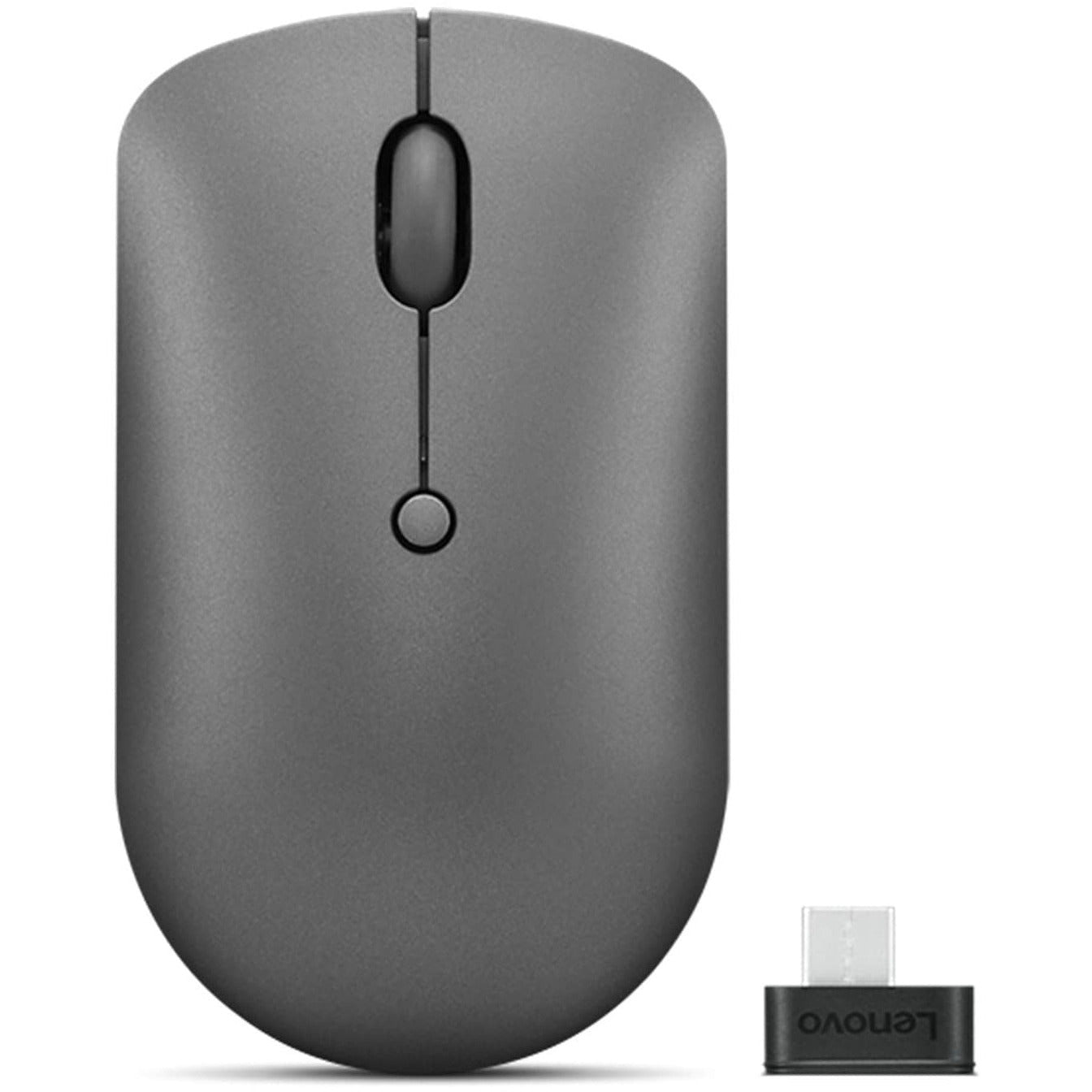 Lenovo 540 Compact Wireless Mouse with USB-C Receiver up to 18 Months Battery Life - Storm Gray