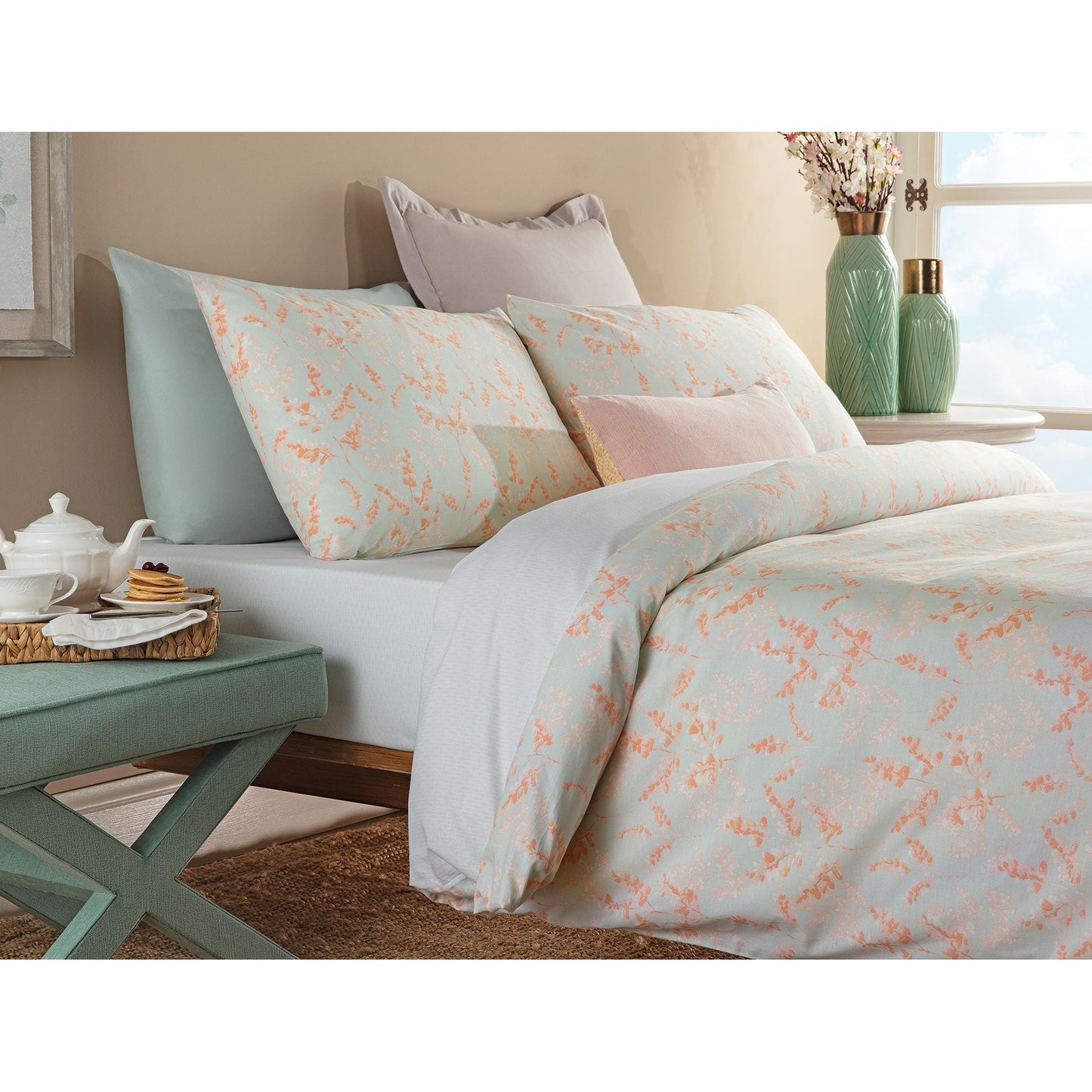 Carine Single Size Ranforce Duvet Cover Set