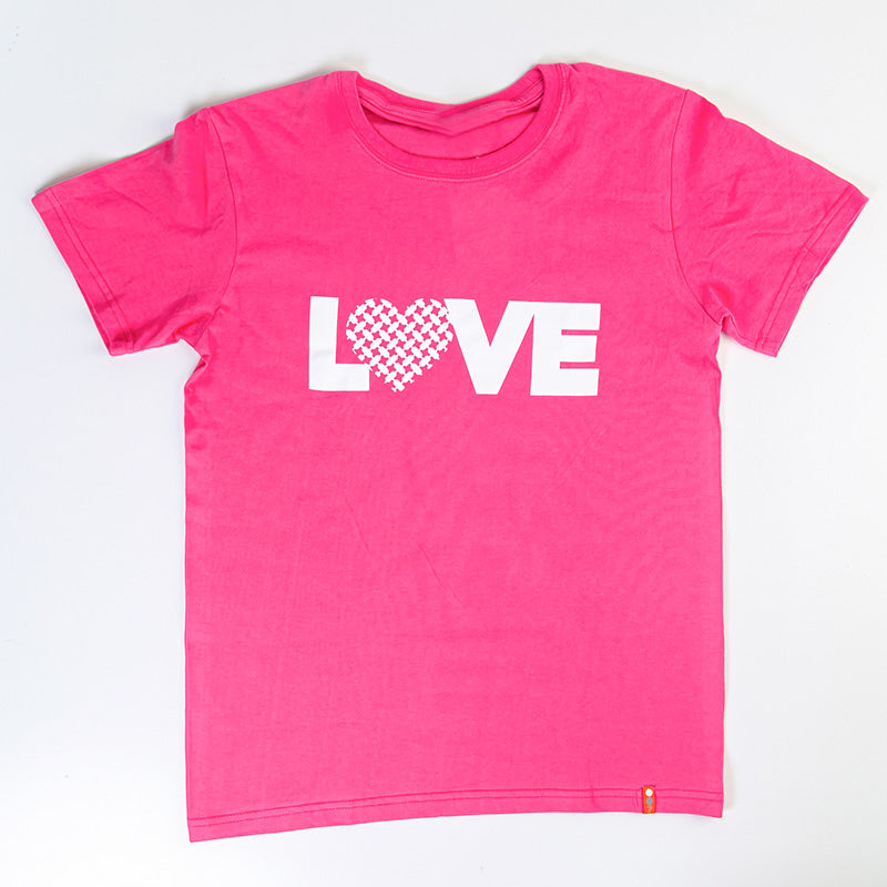 T-shirt in pink color - Love - Breast cancer