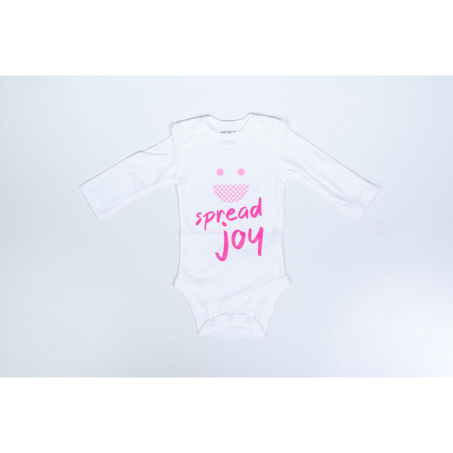 Onesie in white color - Spread joy - Breast cancer