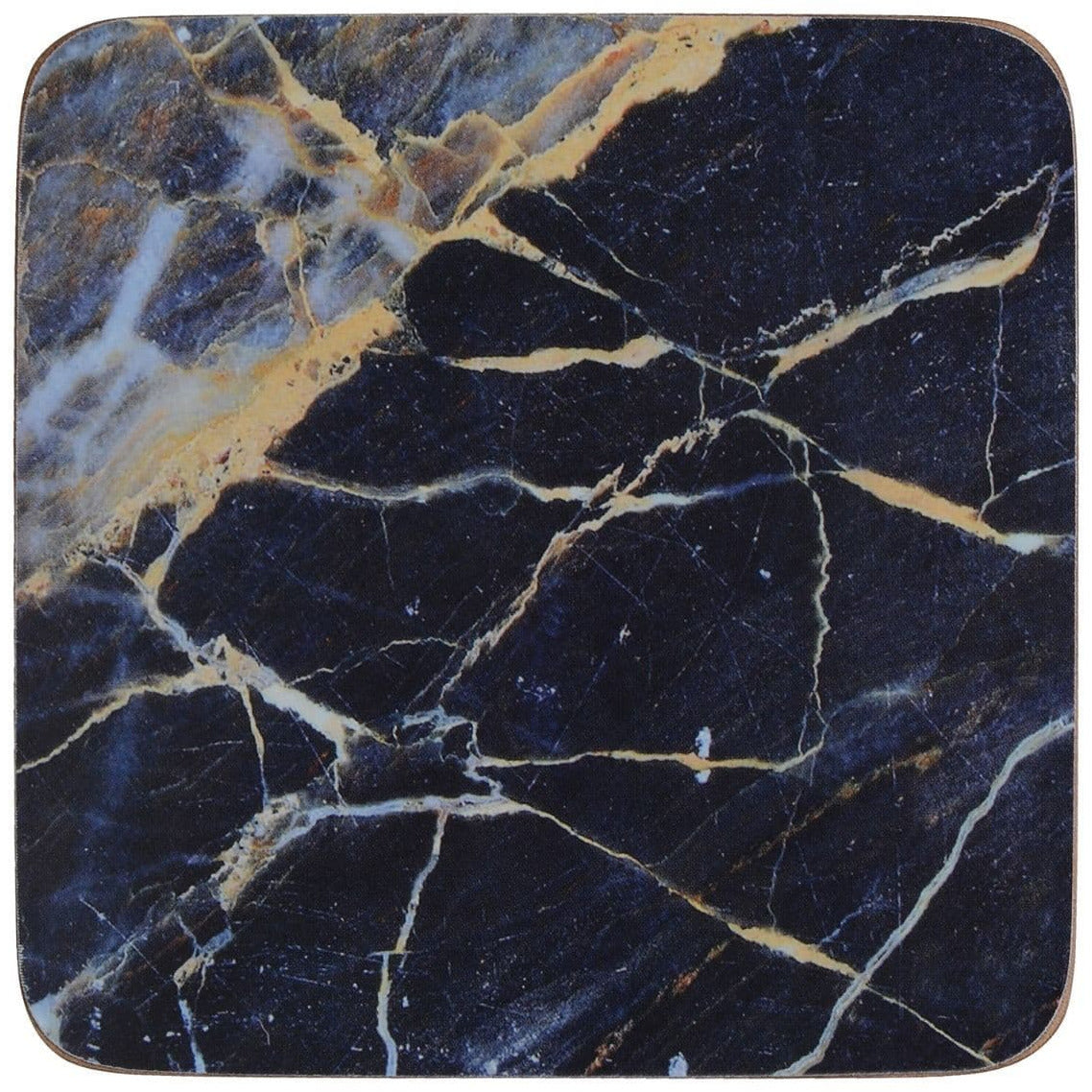 Creative Tops Navy Marble Pack Of 6 Premium Coasters
