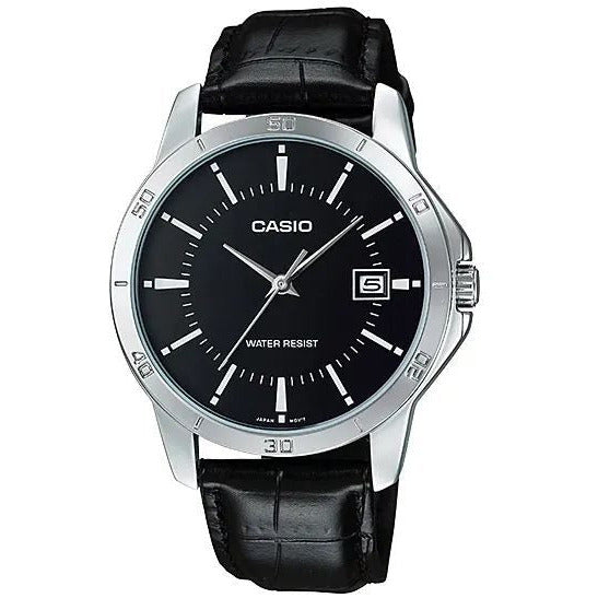 Casio Men's Watch - Leather MTP-V004GL-7AUDF