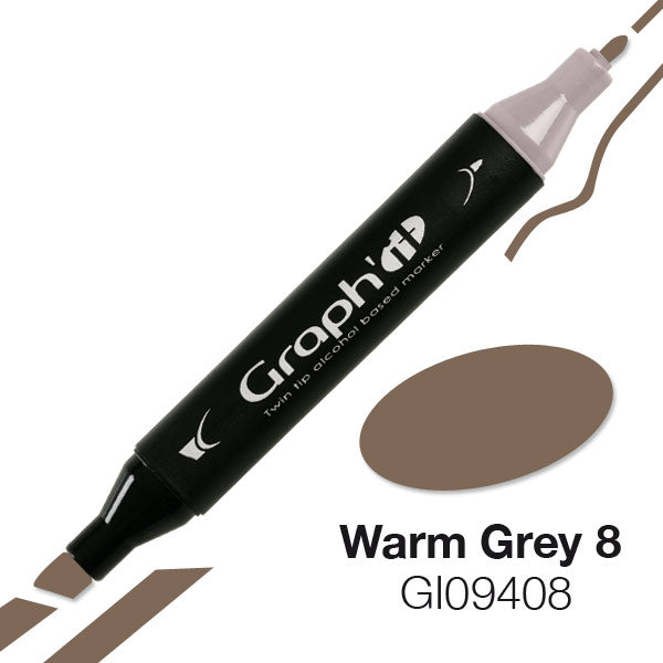 Graph It Twin Tip Marker - WARM GREY RANGE