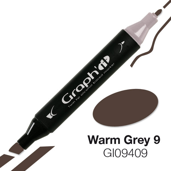 Graph It Twin Tip Marker - WARM GREY RANGE