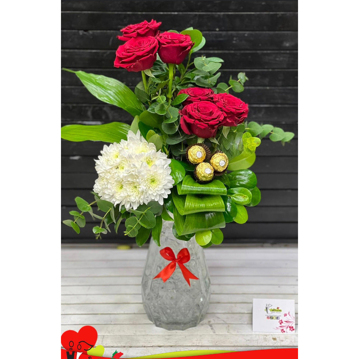 Red Flower in Vase