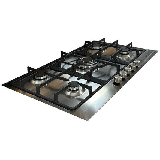 LAVINA built-in Gas Hob 90 cm 5 Burners Stainless Steel