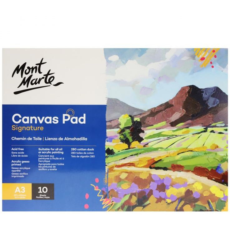 Mont Marte Signature Canvas Pad - 10 Sheet