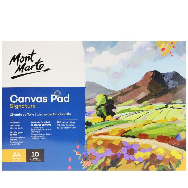 Mont Marte Signature Canvas Pad - 10 Sheet