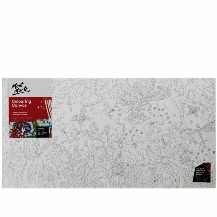 Mont Marte Signature Coloring Canvas - 30x60cm