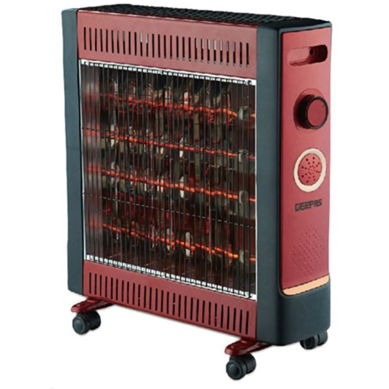 Geepas Quartz Heater 2200W GQH9108 Red