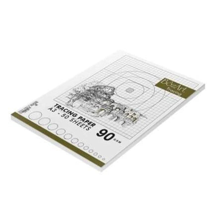 Bassile Bozart Tracing Pad 90 GSM A3 - 50 Sheets