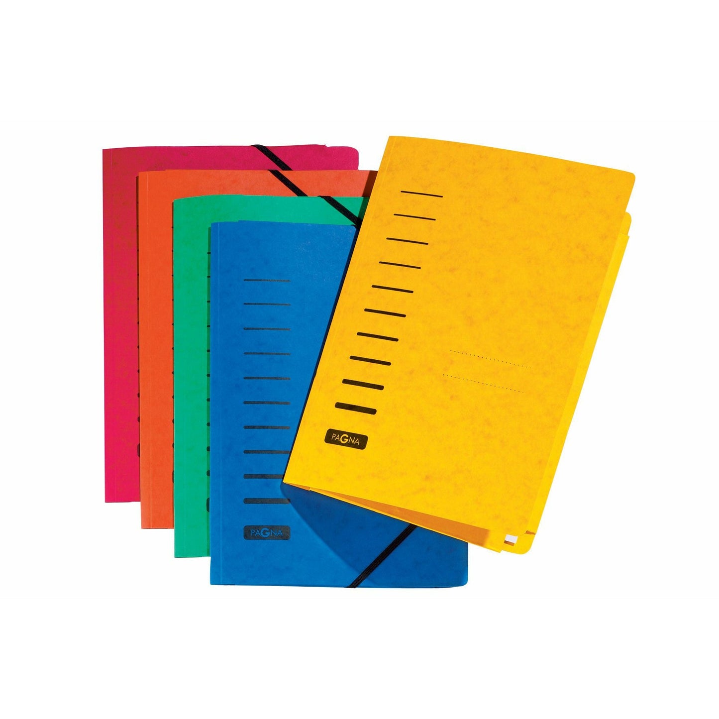 Pagna 3 Flap Carton Folder with Elastic - A4