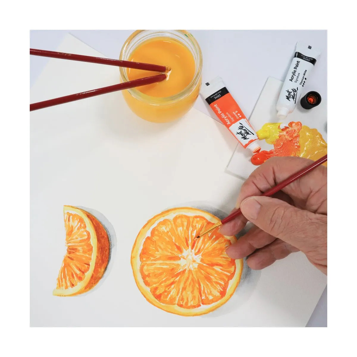 Mont Marte Acrylic Paint Set / 18 x 12ml tubes
