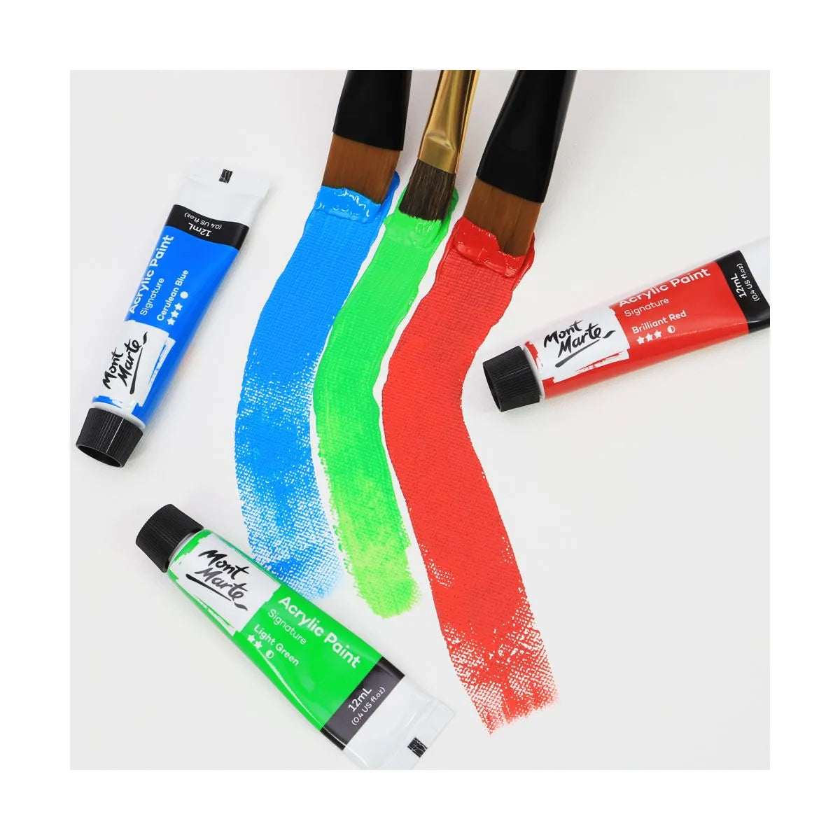 Mont Marte Acrylic Paint Set / 18 x 12ml tubes