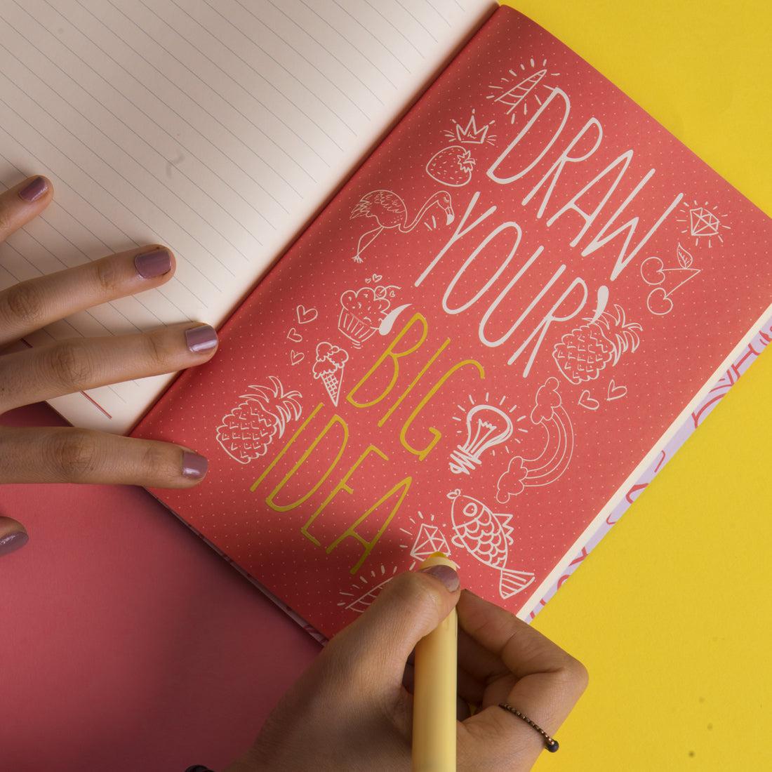 Good Vibes Rubber Band Notebook A5