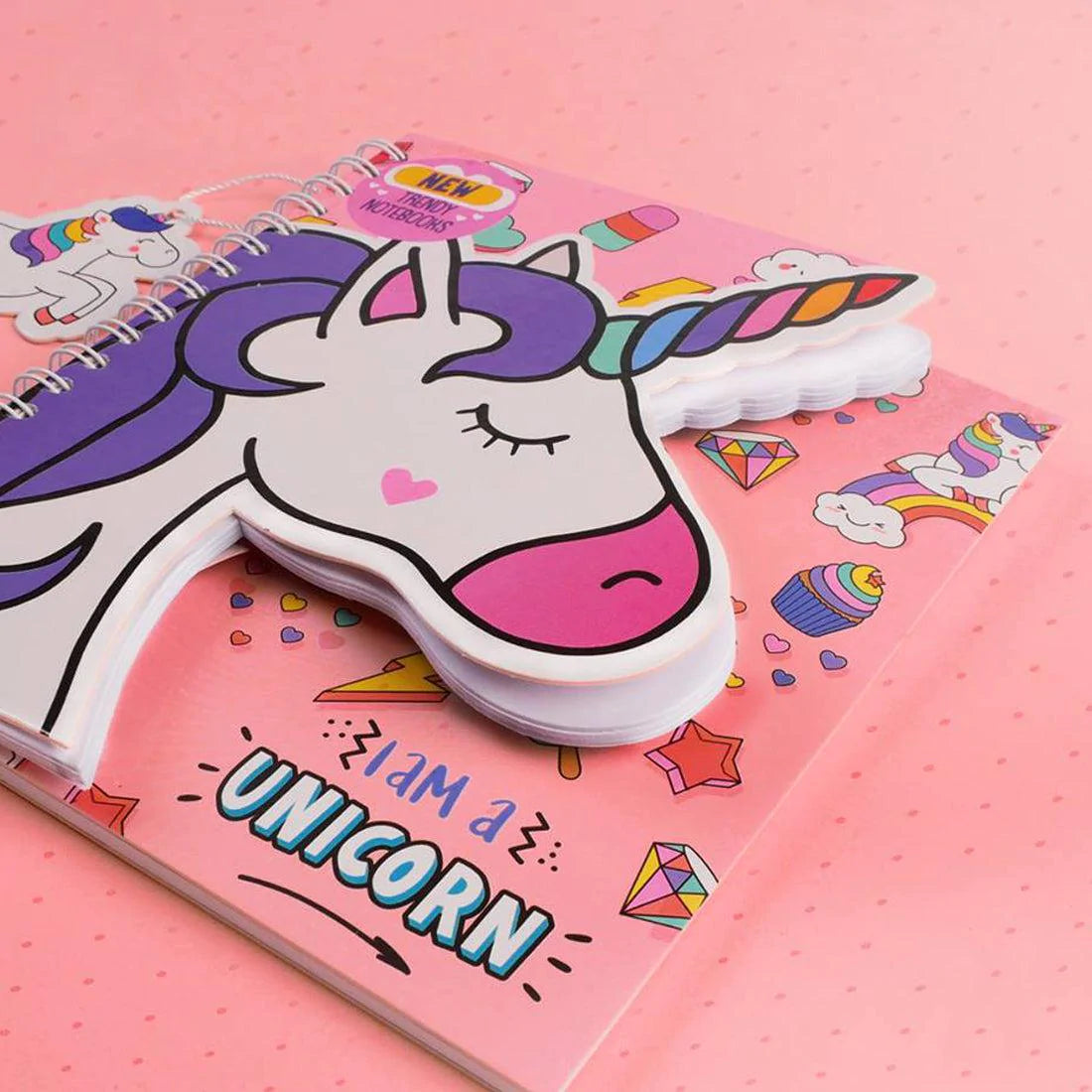 Trendy Wire Notebook Unicorn