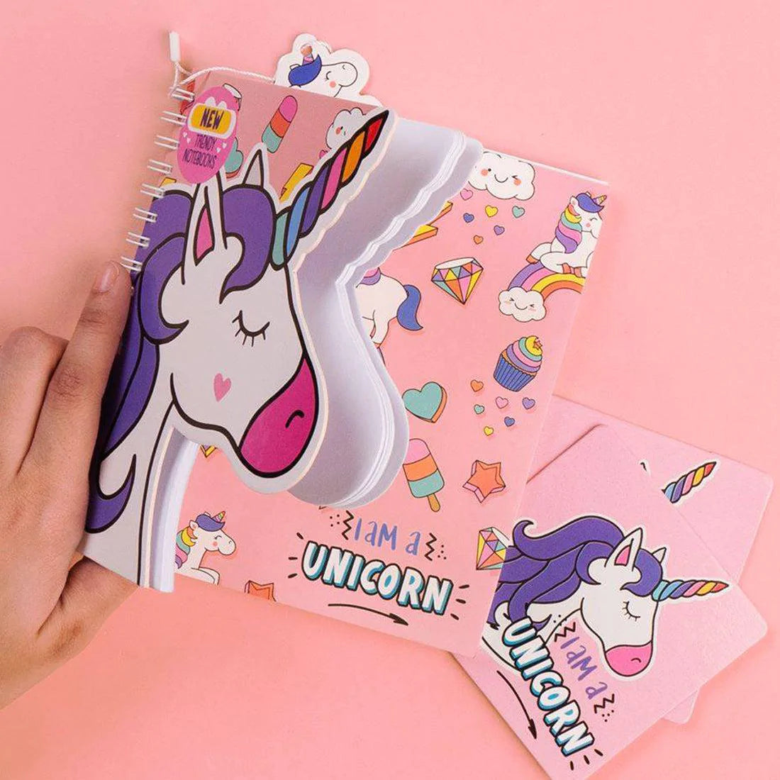 Trendy Wire Notebook Unicorn