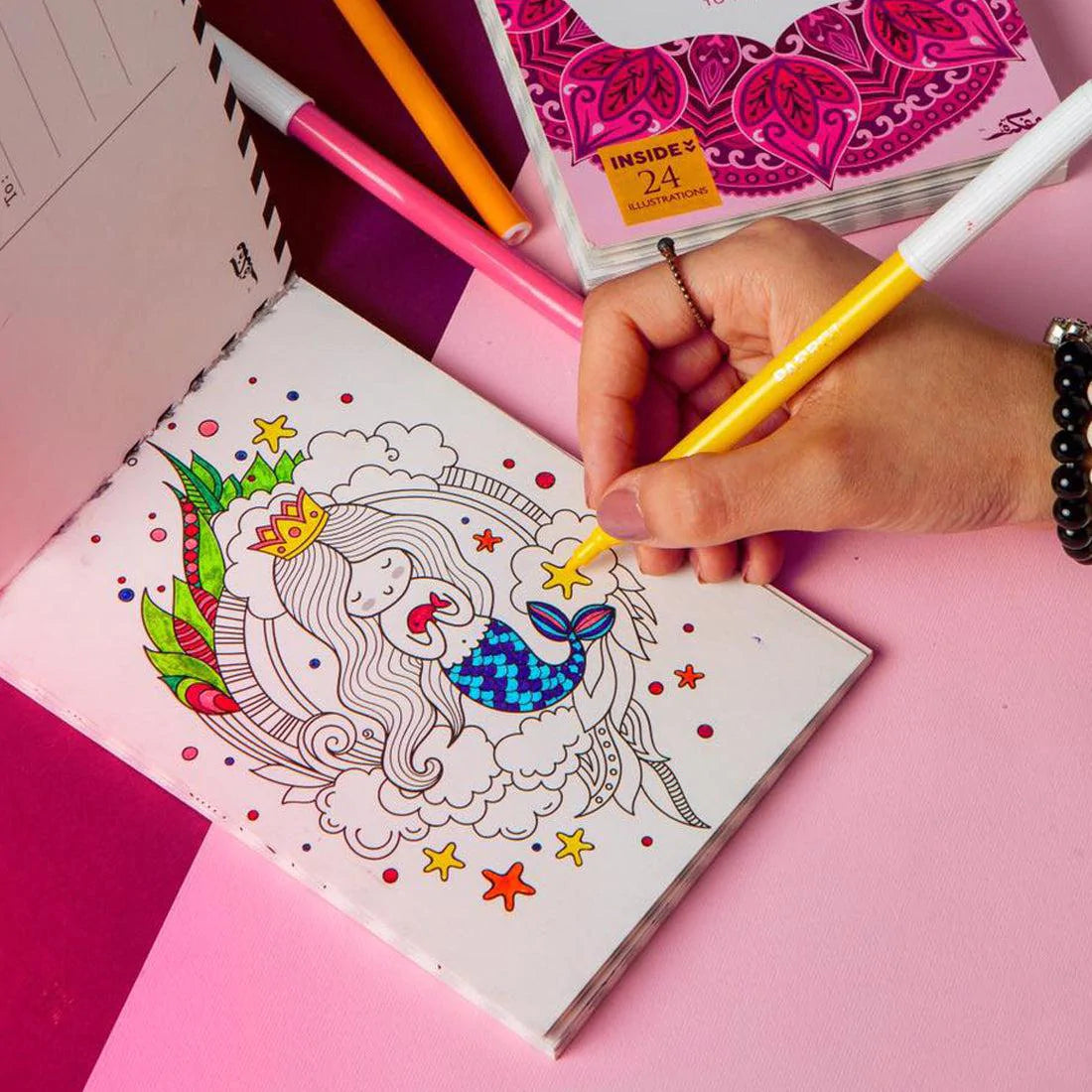 Postcard Small Coloring Book
