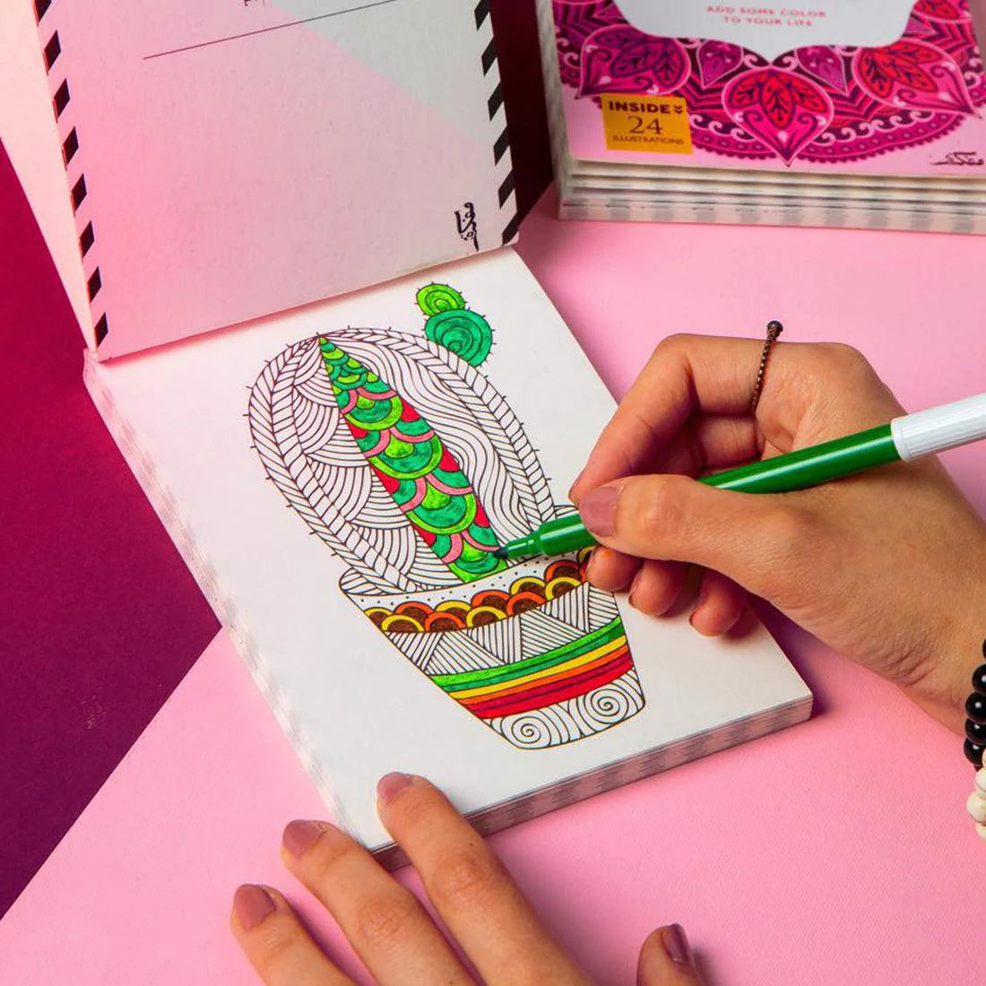 Postcard Small Coloring Book