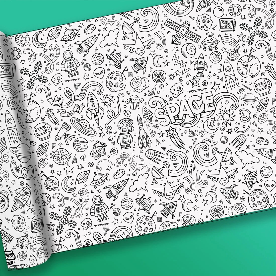 Space - Giant coloring poster