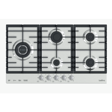 Lavina gas cooker 90 cm, 5 large burners LV-TH9CA