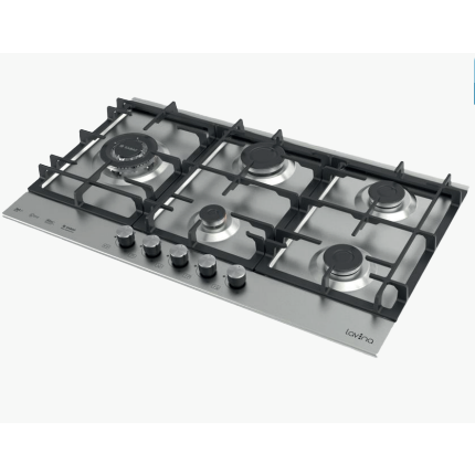 Lavina gas cooker 90 cm, 5 burners stainless steel