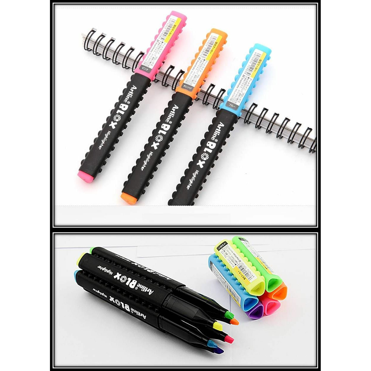 Artline Stix Build & Draw Highlighter Set - Pack of 4