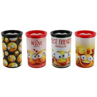 Kum Pencil Sharpener Twin Blades Smiley Hard Barrel