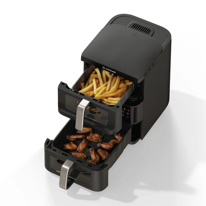 Nutricook AFDS240 Duo Stack Air Fryer – Large Capacity with Smart Design